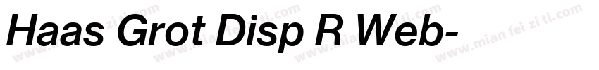 Haas Grot Disp R Web字体转换